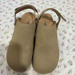 UGG Tan Suede Slingback Clog